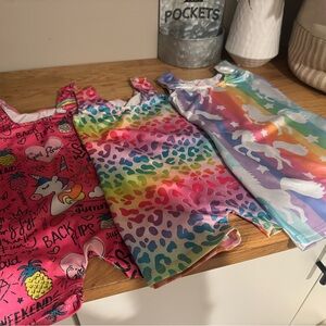 Colorful Kids' girls gymnastic leotard Set